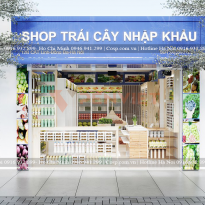 Thiết kế shop trái cây nhập khẩu- 12B Cát Linh 